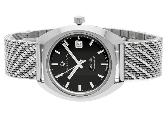 Certina DS-2 Powermatic 80 Black Dial Mesh C024.407.11.051.00
