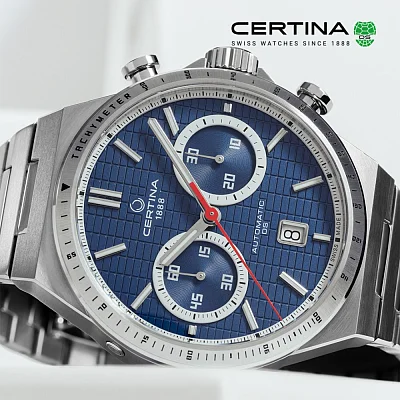 Certina DS-7 Chrono Automatic Valjoux Blue Dial C043.427.11.041.00