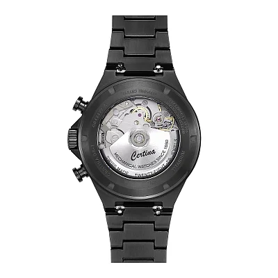 Certina DS-7 Chrono Automatic Valjoux Blue Dial Dark Bracelet C043.427.44.041.00