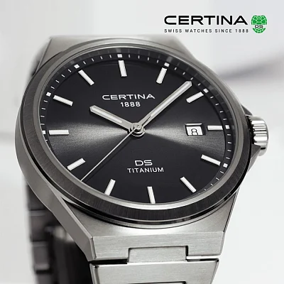 Certina DS-7 Quartz Anthracite Dial Titanium C043.410.44.051.00