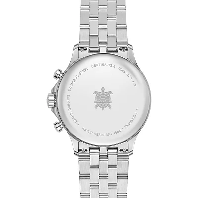 Certina DS-8 Chrono Black Dial Steel Bracelet C045.417.11.051.00