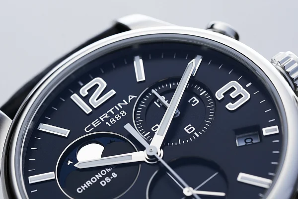 Certina DS-8 Chrono Moonphase Precidrive COSC Chronometer C033.460.16.047.00