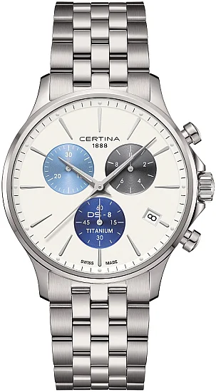 Certina DS-8 Chrono Titanium Panda Dial C0454174401100