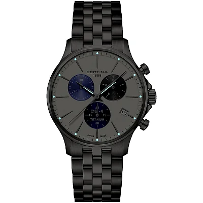 Certina DS-8 Chrono Titanium Panda Dial C045.417.44.011.00