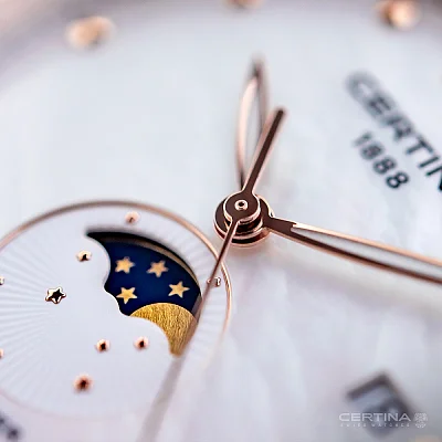 Certina DS-8 Lady Moonphase COSC Chronometer Rose Gold PVD C033.257.36.118.00