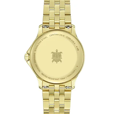 Certina DS-8 Lady Yellow Gold PVD C045.010.33.361.00