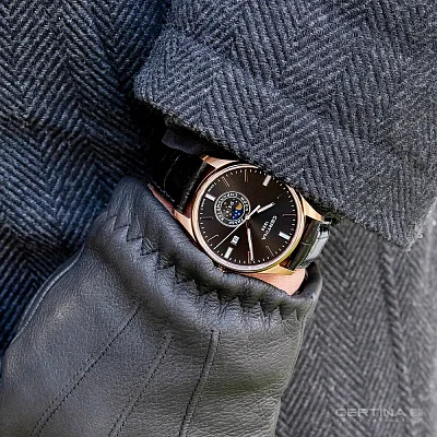 Certina DS-8 Moonphase COSC Chronometer Rose Gold PVD C033.457.36.051.00