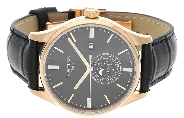 Certina DS-8 Moonphase COSC Chronometer Rose Gold PVD C033.457.36.051.00