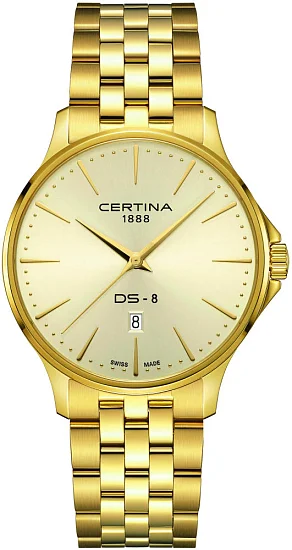 Certina DS-8 Yellow Gold PVD C0454103336100