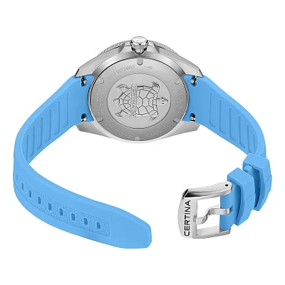 Certina DS-X GMT White Dial Light-Blue Strap C047.452.17.011.00