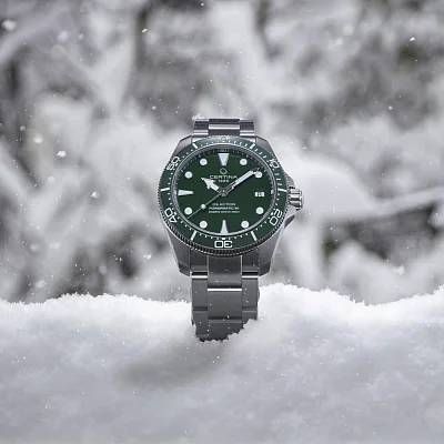 Certina DS Action Diver 38mm Powermatic 80 Ceramic Green Dial C048.807.11.091.00