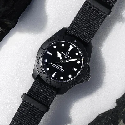 Certina DS Action Diver 38mm Powermatic 80 Full Black Ceramic C048.807.38.051.00