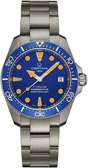Certina DS Action Diver 38mm Powermatic 80 Titanium Ceramic C0488074404100