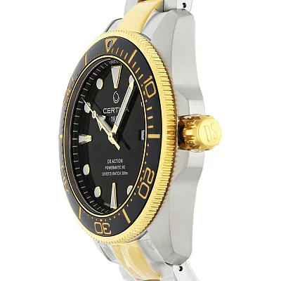 Certina DS Action Diver 43mm Powermatic 80 Ceramic Black & Yellow Gold PVD C032.607.22.051.00