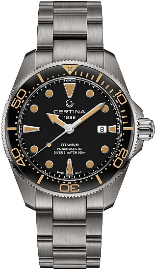 Certina DS Action Diver 43mm Powermatic 80 Titanium Ceramic C0326074405100