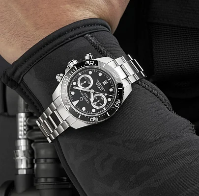 Certina DS Action Diver Bi-Compax Chrono Automatic A05 Black Dial C032.827.11.051.00