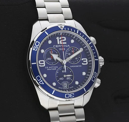 Certina DS Action Diver Chrono COSC Chronometer Blue C032.434.11.047.00