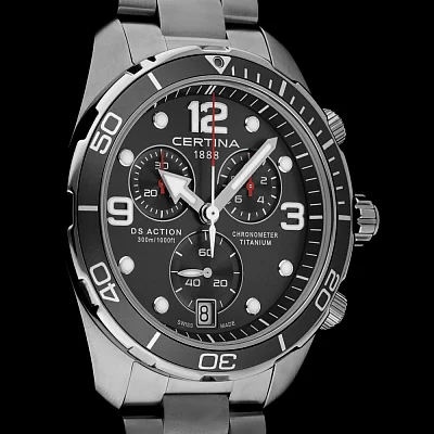 Certina DS Action Diver Chrono COSC Chronometer Titanium C032.434.44.087.00