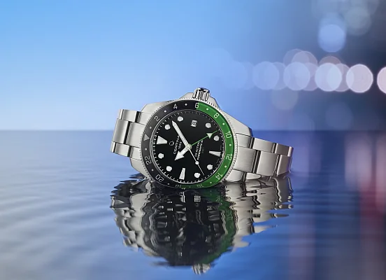 Certina DS Action Diver GMT 41mm Powermatic 80 Sapphire Black-Green C032.929.11.051.00