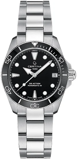 Certina DS Action Diver Lady 34mm Ceramic Powermatic 80 C0320071105100