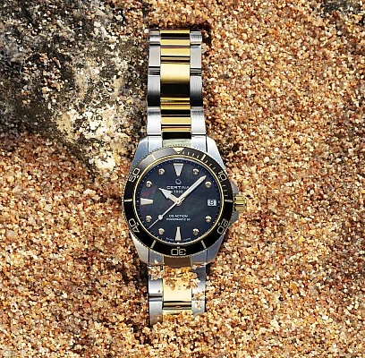 Certina DS Action Diver Lady 34mm Ceramic Powermatic 80 Diamonds C032.007.22.126.00