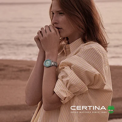 Certina DS Action Diver Lady Titanium Ice Blue Pearl Dial C048.210.44.131.00