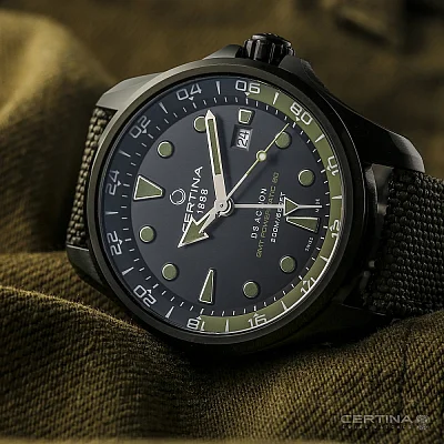 Certina DS Action GMT Powermatic 80 Black PVD C032.429.38.051.00