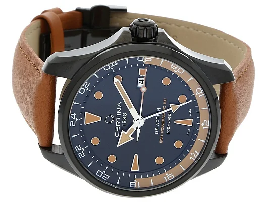 Certina DS Action GMT Powermatic 80 Black PVD C032.429.36.051.00