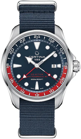 Certina DS Action GMT Powermatic 80 NATO C0324291804100