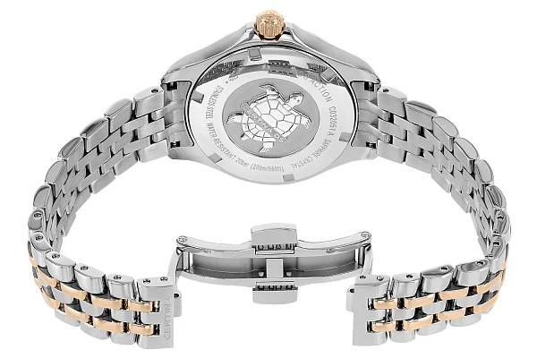 Certina DS Action Lady COSC Chronometer Diamonds Rose Gold PVD C032.051.22.086.00