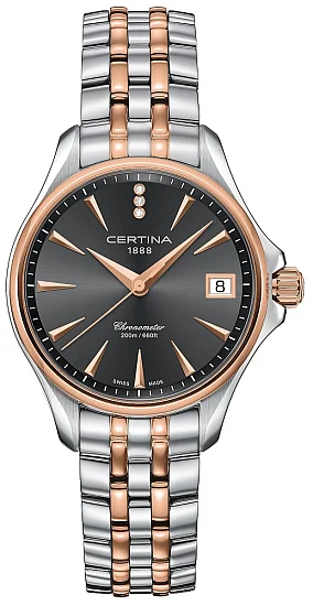 Certina DS Action Lady COSC Chronometer Diamonds Rose Gold PVD C0320512208600