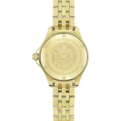 Certina DS Action Lady COSC Chronometer Diamonds Yellow Gold PVD C032.051.33.046.00