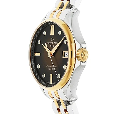 Certina DS Action Lady Powermatic 80 Diamonds Rose Gold PVD C032.207.22.296.00