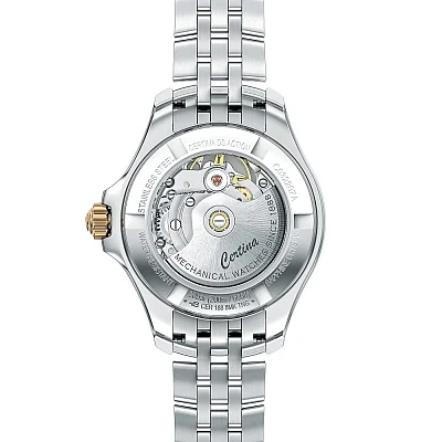 Certina DS Action Lady Powermatic 80 Diamonds Rose Gold PVD Green Dial C032.207.22.096.00