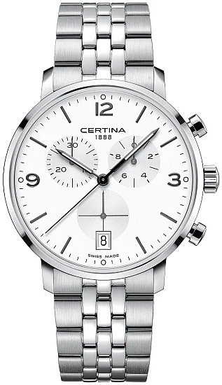 Certina DS Caimano Gent Precidrive Chrono White Dial C0354171103700