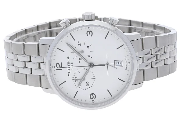 Certina DS Caimano Gent Precidrive Chrono White Dial C035.417.11.037.00