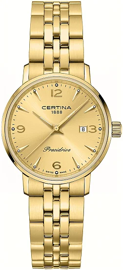 Certina DS Caimano Lady Precidrive Full Yellow Gold PVD C0352103336700