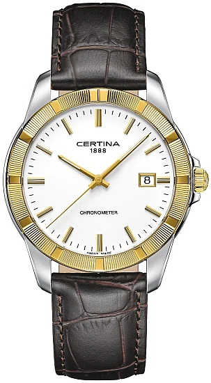 Certina DS Jubile COSC Chronometer 18k Gold Bezel C9024514601100