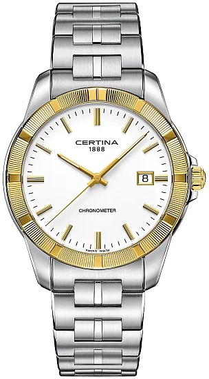 Certina DS Jubile COSC Chronometer 18k Gold Bezel C9024514101100