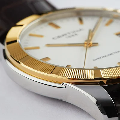 Certina DS Jubile COSC Chronometer 18k Gold Bezel C902.451.46.011.00
