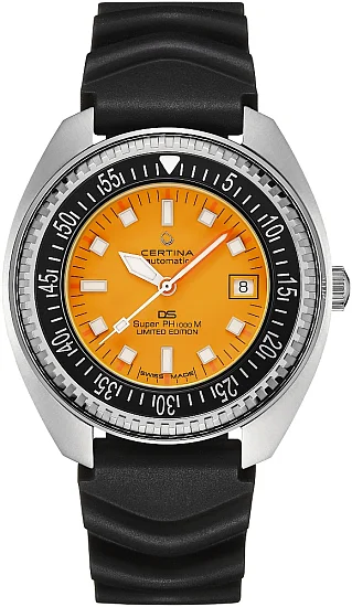 Certina DS PH1000M Powermatic 80 Orange Diver Limited Edition C0249071728110