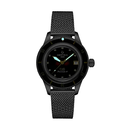 Certina DS PH200M Diver Lady Diamonds Ceramic Sapphire Powermatic 80 Mesh C036.207.11.296.00