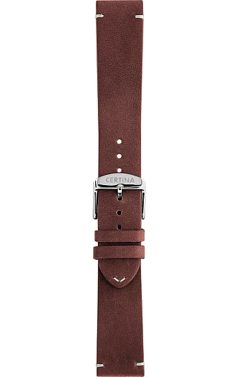 Certina DS+ Plus Pasek Skórzany Brązowy 20mm C852021655