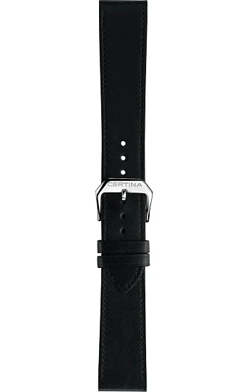 Certina DS+ Plus Pasek Skórzany Czarny 20mm C852022585