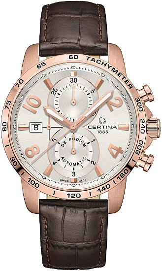 Certina DS Podium Automatic Chrono C01 Rose Gold PVD C0344273603700