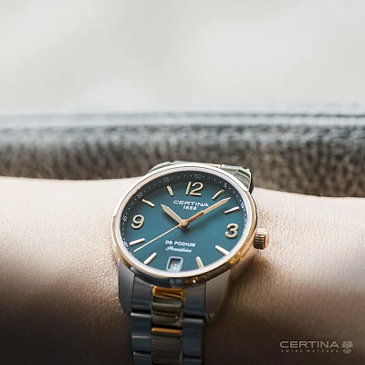Certina DS Podium Lady Quartz Precidrive Rose Gold PVD C034.210.22.097.00