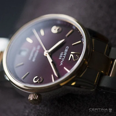 Certina DS Podium Lady Quartz Precidrive Rose Gold PVD C034.210.22.427.00