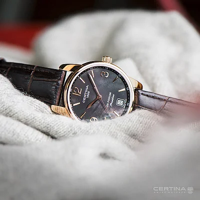 Certina DS Podium Lady Quartz Precidrive Rose Gold PVD C034.210.36.127.00