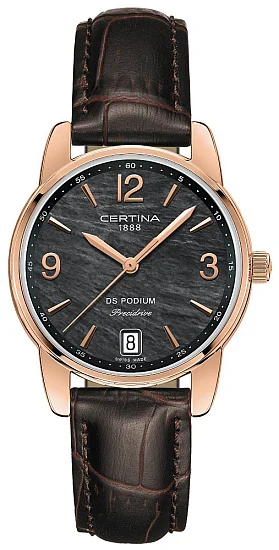 Certina DS Podium Lady Quartz Precidrive Rose Gold PVD C0342103612700