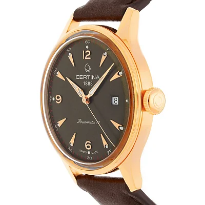 Certina DS Powermatic 80 Brown Dial Brown Leather Strap C038.407.36.087.00